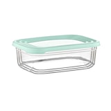 thumbnail of Set 3 Recipientes Herméticos para Alimentos, de forma Rectangular Verde 7house