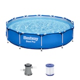 thumbnail of Steel Pro™ Frame Pool Set, rund, mit Filterpumpe 366 x 76 cm
