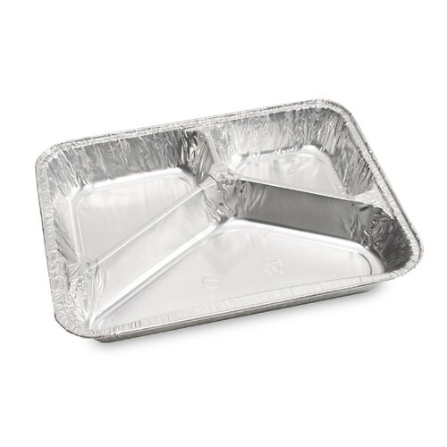 Aluschale Menü mit Deckel 3-geteilt 280 / 200 / 480 ml