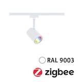 thumbnail of Paulmann URail Spot sur rail LED Smart Home Zigbee 3.0 Luxe   GU10 350lm 4,8W RGBW+ gradable 230V Blanc signal 95663