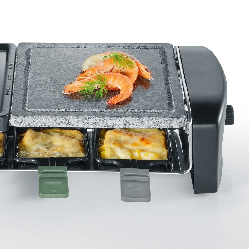 SEVERIN RG 9645 Raclette Grill mit Naturgrillstein