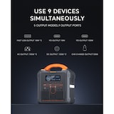 thumbnail of Newsmy Tragbares Powerstation 551,25 Wh Aufladen von 0-100% in 1,2 Std., Mobiler Stromspeicher mit 700 W x 2 AC-Steckdosen und USB-C PD 100 W, Solarge