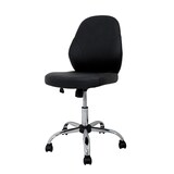 thumbnail of Silla de oficina con asiento en símil piel color Negro. Modelo Estela