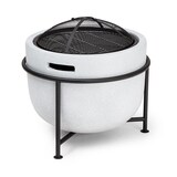 thumbnail of blumfeldt Grail Feuerschale mit Grill MGO & Stahlschale inkl. Funkenschutz Hellgrauer Granit