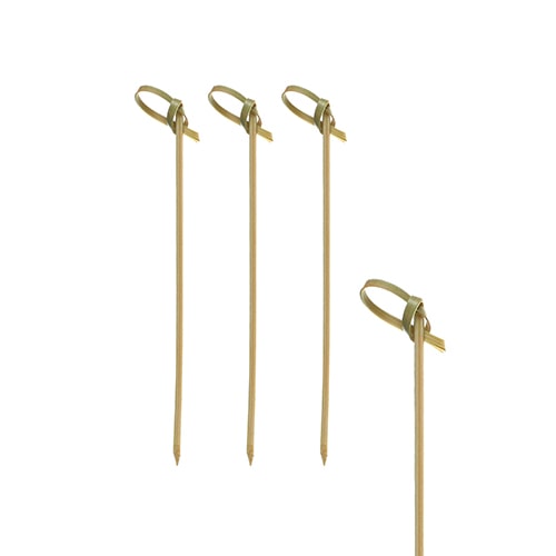 40 Fingerfood - Spieße 10 cm "Knoten"