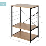 thumbnail of Max Home Mueble auxiliar cocina madera y acero máx.18 kg