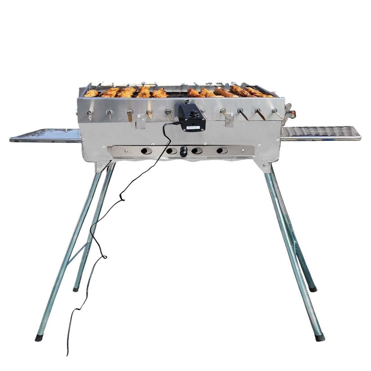 Mangal Astana mit Drehspießregler 11 Spieße 230V Alumotor
