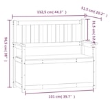 thumbnail of Helloshop26 - Bank 112,5 x 51,5 x 96,5 cm massives Kiefernholz honigbraun 02_0010519