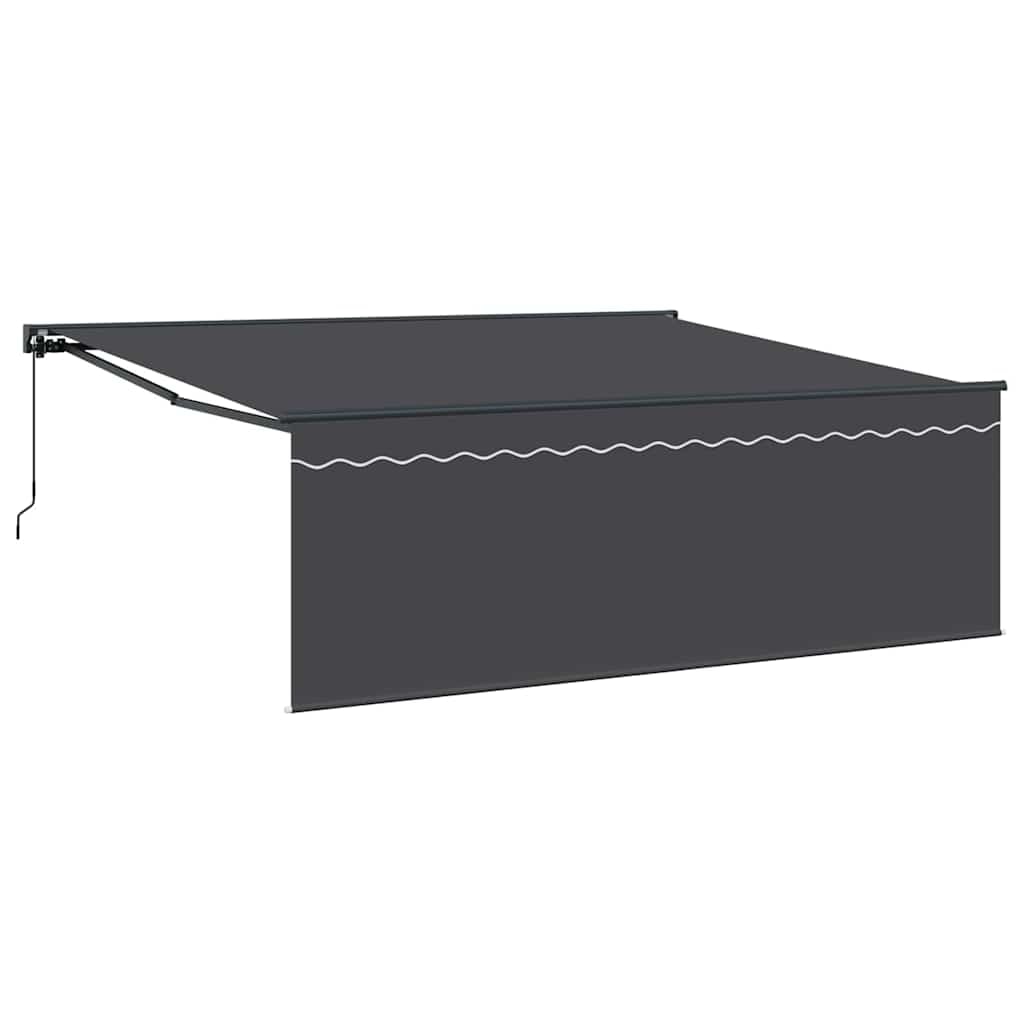 vidaXL Inklapbaar Zonnescherm Antraciet 400 × 300 cm