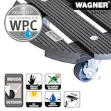 thumbnail of WAGNER Pflanzenroller WPC Ø 29 x 7,5 cm, für außen & innen, anthrazit, wetterfest, Feststeller, max 100 kg - 20052501