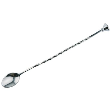 APS 93134 Cuillère à cocktail inox torsadées pilon massif longueur 27 cm