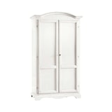 thumbnail of shopinnovativo -Armadio appendiabiti con 2 ante e con bastone arte povera in legno massello e mdf con rifinitura in bianco 107x55x197 H