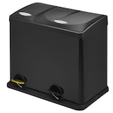 thumbnail of SVITA TC2Combo26 keukenemmer 26 liter 8L + 18L gecombineerde dubbele afvalbak 2-delige afvalscheiding pedaalemmer zwart