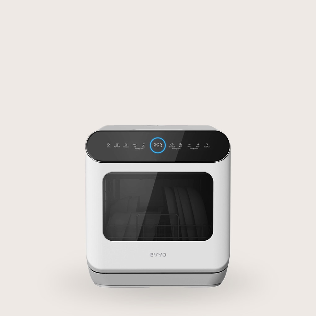Lavavajillas EVVO Mini D Trip 2, 3 Cubiertos, 6 Programas, Blanco, Ancho 420 mm