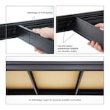 thumbnail of PROREGAL Schwerlastregal Dino | HxBxT 180x200x45 cm | Fachlast 500kg | Schwarz | Steckregal Lagersystem Stecksystem Regalsystem