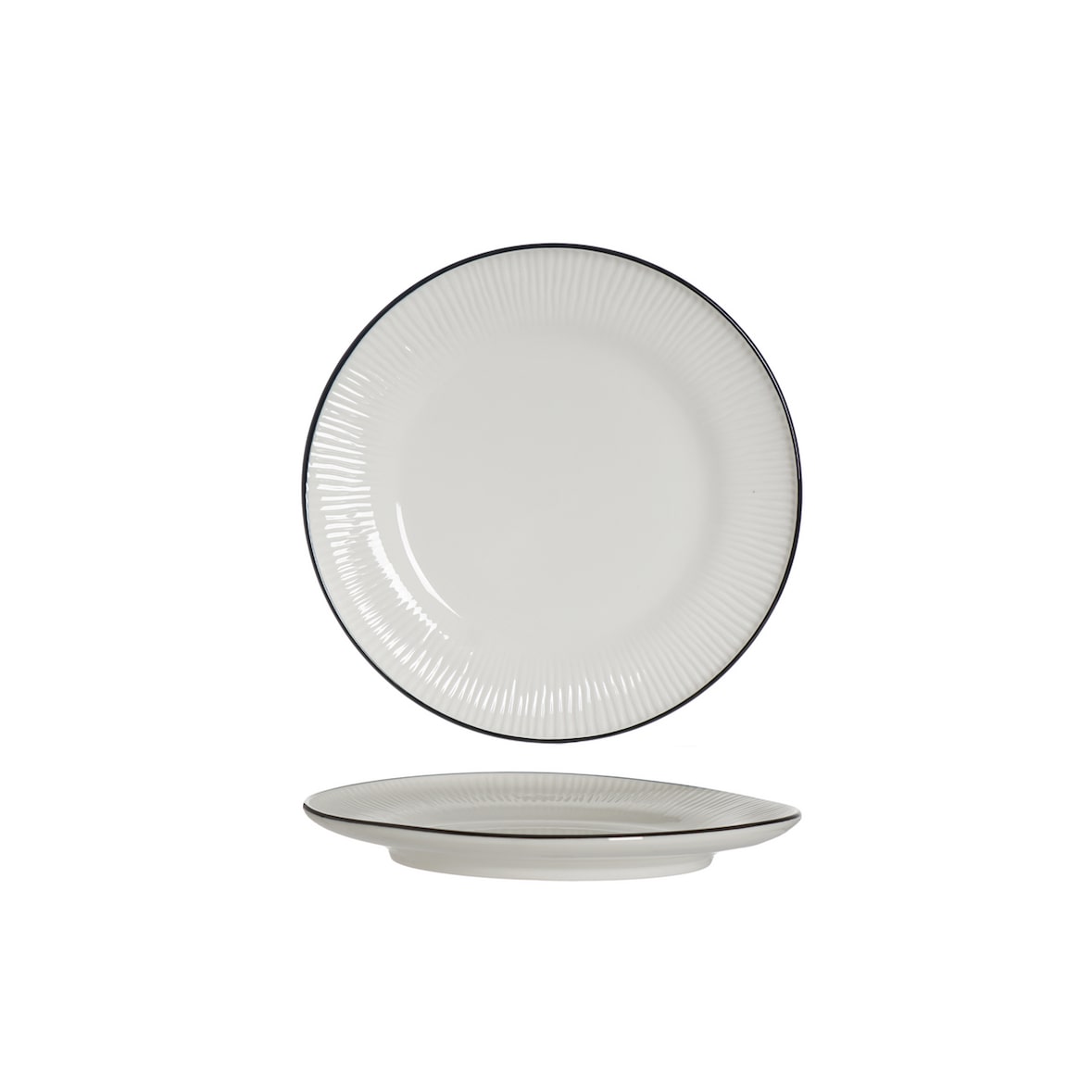 METRO Professional Teller flach Aldea, Porzellan, Ø 20.45 cm, weiß, 6 Stück