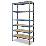 thumbnail of shelfplaza HOME 230x50x45 cm Schwerlastregal in blau mit 6 Böden und 145 kg Traglast pro Boden