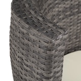 thumbnail of tectake Conjunto de sofás de rattan e alumínio Nizza 2+1+1  Cinzento