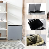 thumbnail of Abfallsammler / Mülltrennsystem Clean 13 - 60L (2x30L) Stahl grau hjh OFFICE