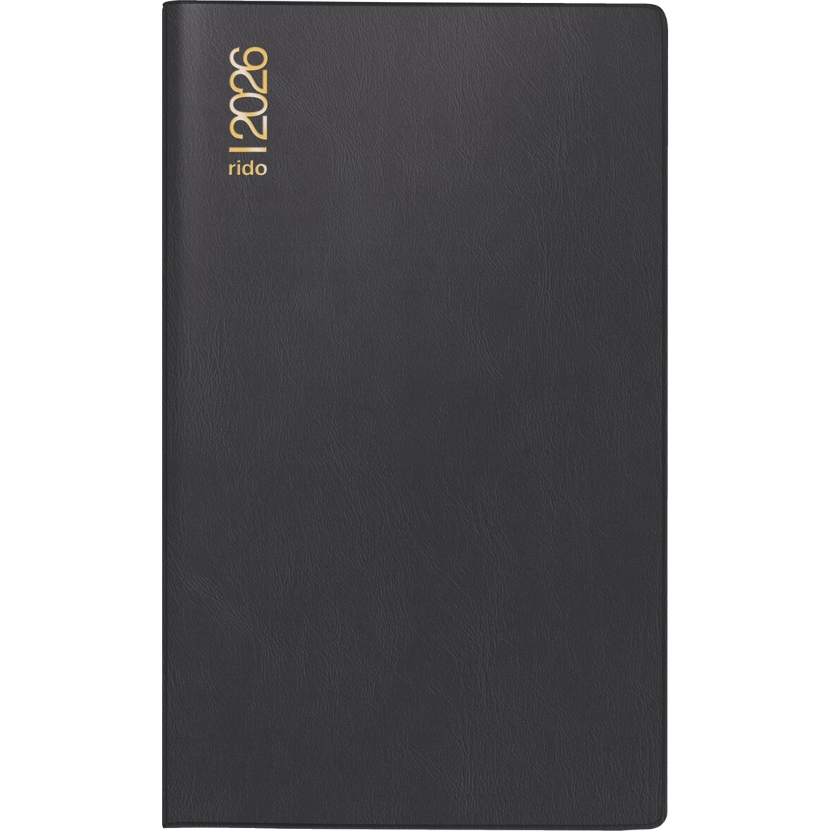 Taschenkalender M-planer 8,7x15,3cm 1 Monat/2 Seiten Kunststoff schwarz 2026