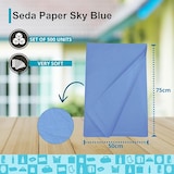 thumbnail of Seidenpapier Himmelblau 50x75 cm – 500-Blatt-Packung für Geschenke, Blumen, Feste, Mitgebsel und kreative Dekoration