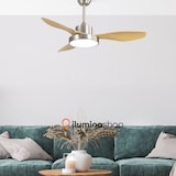 thumbnail of IluminaShop Ventilador de Techo LED  48W Niquel / Haa  Motor DC  3000+4000+6000