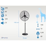 thumbnail of PURLINE Ventilateur industriel sur pied 230W avec pales en aluminium VENTY METABLAST F