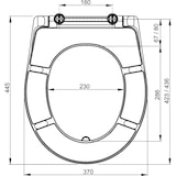 thumbnail of Alcadrain A601 WC-Sitz Duroplast