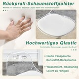thumbnail of Barhocker 2er Set 99x41x41 cm höhenverstellbar 360 Grad drehbar mit transparenter Rückenlehne Weiß+Silber Metallgestell