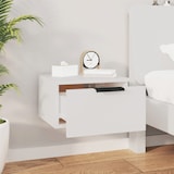 thumbnail of Table de chevet murale blanc 34x30x20 cm