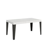 thumbnail of Itamoby Tavolo allungabile 80x160/244 cm Flame bianco frassino telaio Antracite