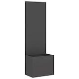 thumbnail of vidaXL Blumentopf mit dekorativem Paneel Schwarz 50 x 140 cm