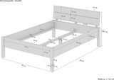 thumbnail of Metallfreies Massivholzbett Esche 140x200 hohe Sitzkante V-60.90-14KoR
