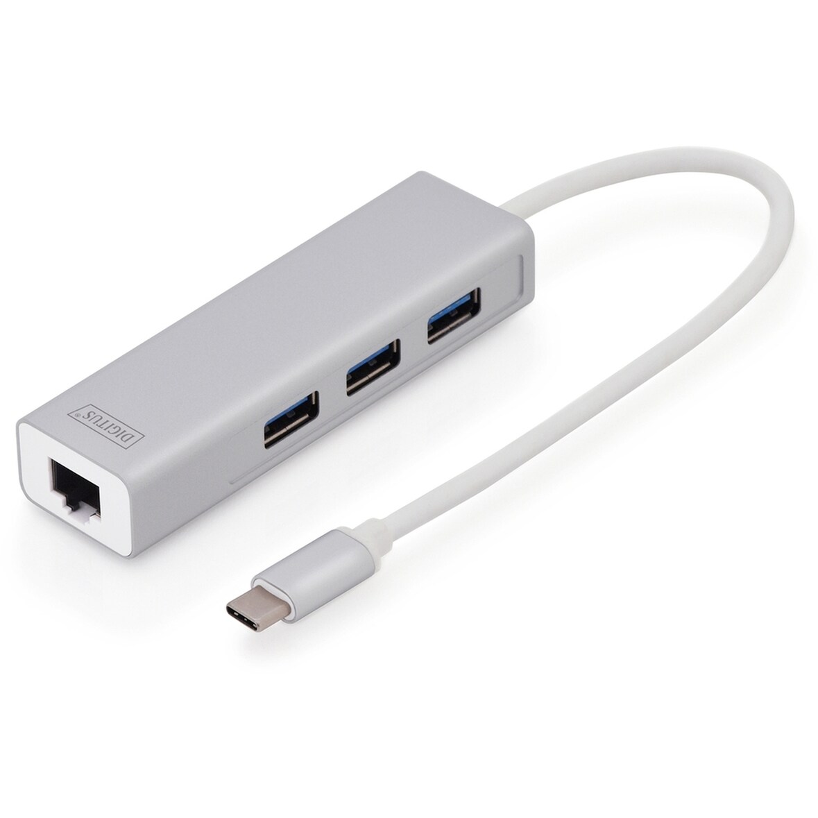 DIGITUS USB Typ C 3.0 Hub mit Gigabit Ethernet