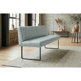 thumbnail of KAWOLA Esszimmerbank ELEEN Leder hellblau 123cm