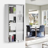 thumbnail of HOMCOM Armadietto Cassetta per Medicinali 4 Ripiani in Acciaio Inox