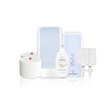 thumbnail of KOMPLETT-SET Toilettenkabine: Toilettenpapierspender + SENSOR Sitzreinigung + Reinigungsschaum + Füllmittel