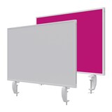 thumbnail of Magnetoplan Tischtrennwand VarioPin - 80x50cm - doppelseitig - 1 Seite Whiteboard-Oberfläche - 1 Seite Filz-Oberfläche