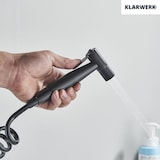 thumbnail of JULIE |Torneira misturadora gastronómica de parede preta|de cozinha profissional em aço inoxidável com duche de mão|restaurante de parede de bica alta