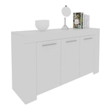 thumbnail of Credenza 3 Ante Design Con 5 Vani Capienti Multi Spazio Stile Moderno Nairobi Per Soggiorno Cucina Sala Da Pranzo, Mobile Tv 144 x 80 x 42 cm Bianco
