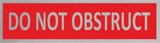 thumbnail of CombiCraft Aluminium Türschild Do Not Obstruct 165x45mm mit 3M-Tape zur Befestigung, einfache Kennzeichnung von Räumen und Bereichen