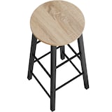 thumbnail of tectake 2 tabourets de bar Keynes - Bois clair industriel, Chêne Sonoma -404349