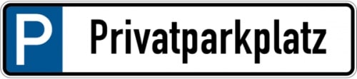 Privatparkplatz