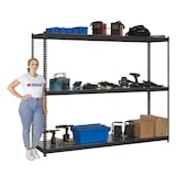 thumbnail of PROREGAL Schwerlastregal METAL BEAST THREE | HxBxT 200x210x90cm | Fachlast 500kg | Anthrazit | Regal Standregal Werkstattregal Lagerregal Kellerregal