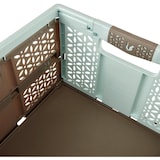 thumbnail of Keeeper - Robuuste Opvouwbare Polypropyleen Krat 32L in Blauw en Bruin 48x34,5x23,5 cm - Collectie Lea