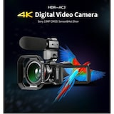 thumbnail of Caméscope Numérique 4K UHD Vision Nocturne Écran Tactile WiFi Avec Micro Et Trépied YONIS