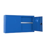 thumbnail of Werkzeugschrank hängend AMEGO | 1x Fachboden | HxBxT 65x90x27,5cm | Metall | Abschließbar | Blau