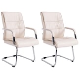 thumbnail of Set di 2 sedie per visitatori Sievert crema