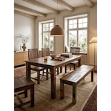 thumbnail of Esstisch Diana Shabby Chic - Mango Massivholz, Braun, Klarlack-Beschichtung. 120x70x76 cm | Kadima Design