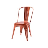thumbnail of Lot de 4 chaises style industriel en métal couleur cuivre - Finition brillant